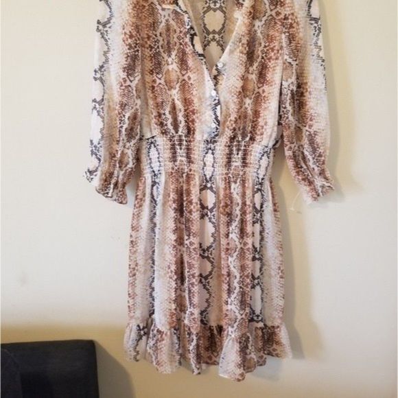 Maje Rython Snakeskin Print Dress  - Picture 7 of 16